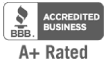 BBB Accredited Business A+ Rated