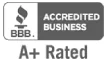 BBB Accredited Business A+ Rated
